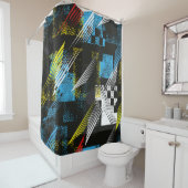 Abstract naadloos patroon. Creative backgr Douchegordijn (In situ)