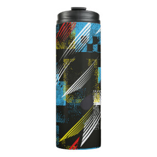 Abstract naadloos patroon. Creative backgr Thermosbeker