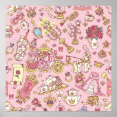  abstract naadloos patroon. Eenvoudige kleine P Poster (Voorkant)