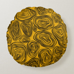 Abstract naadloos patroon. grafische illustratie. rond kussen