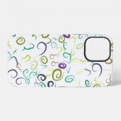 Abstract naadloos patroon handgemaaktabstract, kun iPhone hoesje (Achterkant horizontaal)
