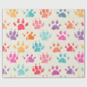 Abstract naadloos patroon - heldere kleurrijke ink cadeaupapier (Vlak)