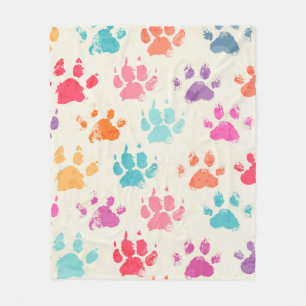 Abstract naadloos patroon - heldere kleurrijke ink fleece deken