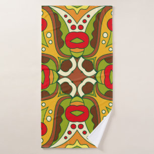 Abstract naadloos patroon in oosterse etnische sti badhanddoek