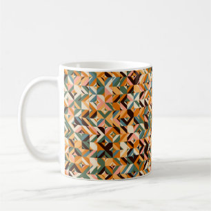 Abstract naadloos patroon in scandinavië koffiemok