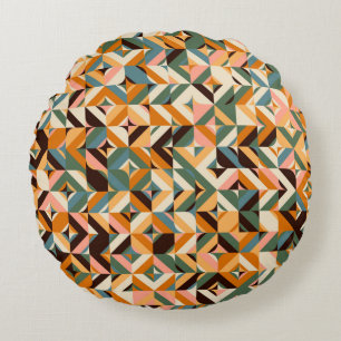 Abstract naadloos patroon in scandinavië rond kussen