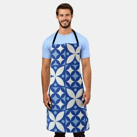 Abstract naadloos patroon in scandinavië schort (Gedragen)