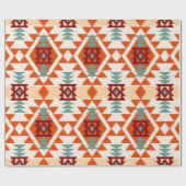 Abstract, naadloos patroon, inheems amerika cadeaupapier (Vlak)