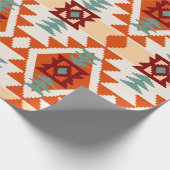 Abstract, naadloos patroon, inheems amerika cadeaupapier (Hoek)