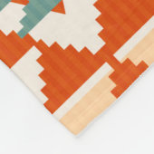 Abstract, naadloos patroon, inheems amerika fleece deken (Hoek)