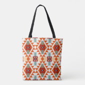Abstract, naadloos patroon, inheems amerika tote bag (Achterkant)