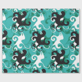 Abstract naadloos patroon kwalitatieve vintage ill cadeaupapier (Vlak)