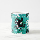 Abstract naadloos patroon kwalitatieve vintage ill koffiemok (Center)