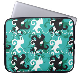 Abstract naadloos patroon kwalitatieve vintage ill laptop sleeve