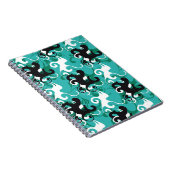 Abstract naadloos patroon kwalitatieve vintage ill notitieboek (Rechterzijde)