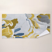 Abstract naadloos patroon. Licht grijs, geel, g Badhanddoek (Badhanddoek)