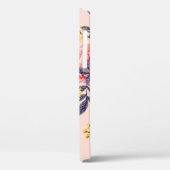 Abstract naadloos patroon met bladeren en Case-Mate iPhone case (Achterkant / Links)