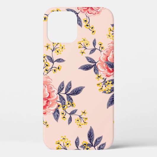 Abstract naadloos patroon met bladeren en Case-Mate iPhone case (Achterkant)