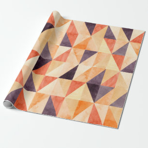Abstract naadloos patroon met driehoekig mozaïek cadeaupapier