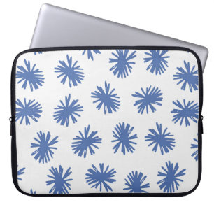 Abstract naadloos patroon met handgetekende vormen laptop sleeve