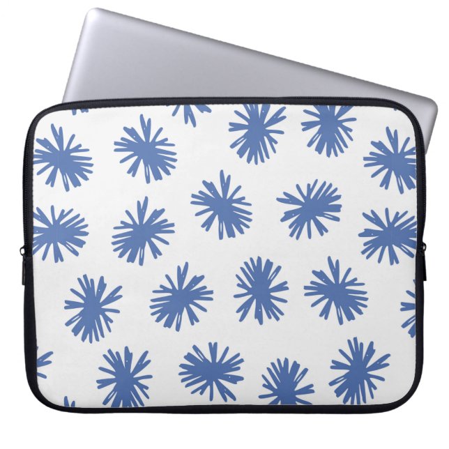 Abstract naadloos patroon met handgetekende vormen laptop sleeve (Voorkant)
