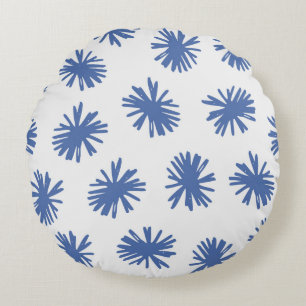 Abstract naadloos patroon met handgetekende vormen rond kussen