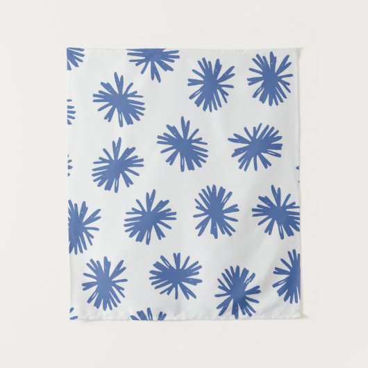 Abstract naadloos patroon met handgetekende vormen wandkleed (Voorkant)