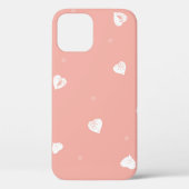 Abstract naadloos patroon met handtekenharten Case-Mate iPhone case (Achterkant)