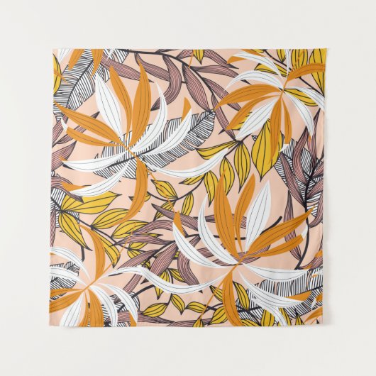 Abstract naadloos patroon met kleurrijke tropische wandkleed (Voorkant)