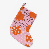 Abstract naadloos patroon met penseelstreken. Beau Kleine Kerstsok (Voorkant (Hangend))