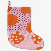 Abstract naadloos patroon met penseelstreken. Beau Kleine Kerstsok (Voorkant)