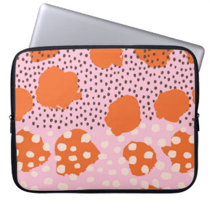 Abstract naadloos patroon met penseelstreken. Beau Laptop Sleeve
