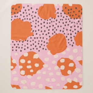 Abstract naadloos patroon met penseelstreken. Beau Sherpa Deken