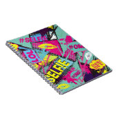 Abstract naadloos patroon met Pop kunstcomicspeech Notitieboek (Rechterzijde)