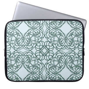 Abstract naadloos patroon met stadselementen laptop sleeve