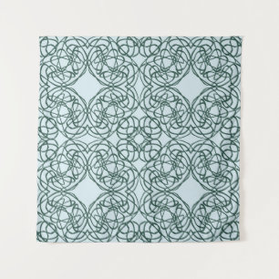 Abstract naadloos patroon met stadselementen wandkleed