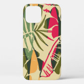 Abstract naadloos patroon met tropische bladeren. Case-Mate iPhone case (Achterkant)
