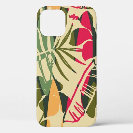 Abstract naadloos patroon met tropische bladeren. Case-Mate iPhone case (Achterkant)