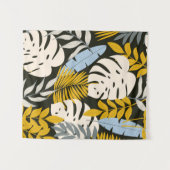 Abstract naadloos patroon met tropische bladeren e wandkleed (Voorkant (horizontaal))