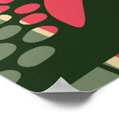 Abstract naadloos patroon met tropische bladeren.  poster (Hoek)