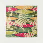 Abstract naadloos patroon met tropische bladeren.  wandkleed (Voorkant (horizontaal))