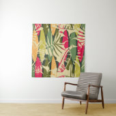 Abstract naadloos patroon met tropische bladeren.  wandkleed (In situ)