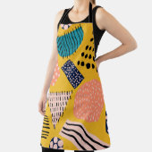 Abstract naadloos patroon met verschillende vormen schort (Insitu)