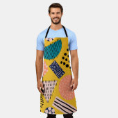 Abstract naadloos patroon met verschillende vormen schort (Gedragen)