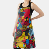 Abstract naadloos patroon met zwarte vrouw. schort (Insitu)