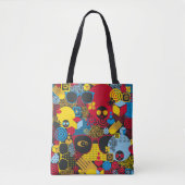 Abstract naadloos patroon met zwarte vrouw. tote bag (Voorkant)