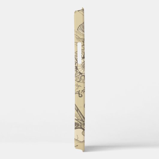  abstract naadloos patroon op het thema van Case-Mate iPhone case (Achterkant / Rechts)