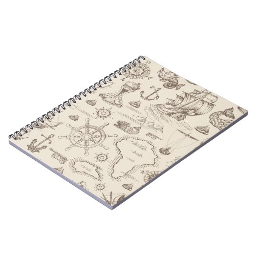 abstract naadloos patroon op het thema van notitieboek (Linkerzijde)