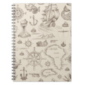 abstract naadloos patroon op het thema van notitieboek (Voorkant)