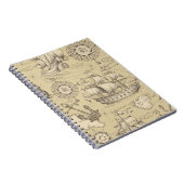  abstract naadloos patroon op het thema van notitieboek (Rechterzijde)